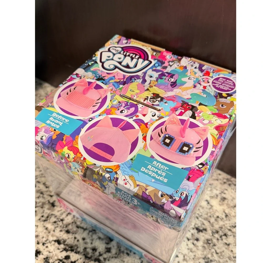 My Little Pony Pinkie Pie Bricky Blocks Build-On Snapback‎ Kit DIY Hat Pink New